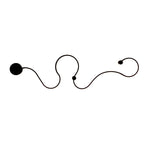 Modern Long Aluminum Snake-Shaped 1-Light Curved LED Wall Lamp