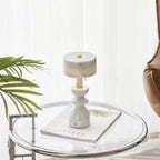 Modern Minimalist Aluminum Marble USB LED Table Lamp