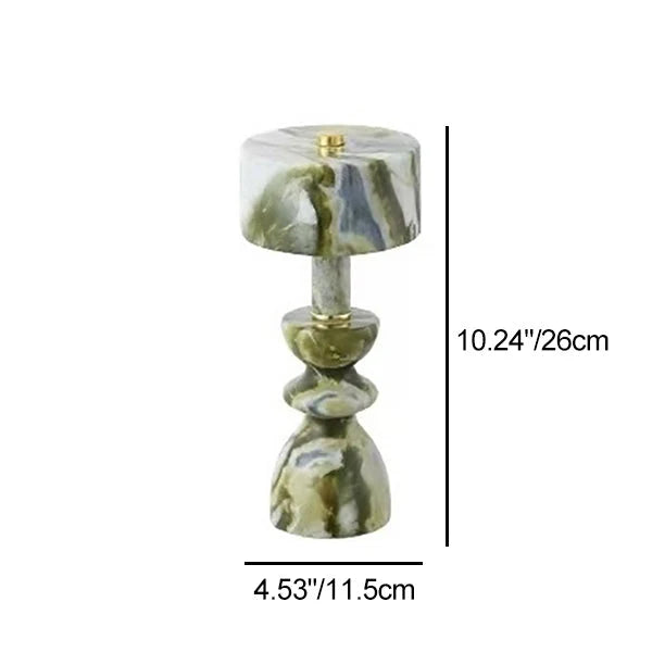 Modern Minimalist Aluminum Marble USB LED Table Lamp