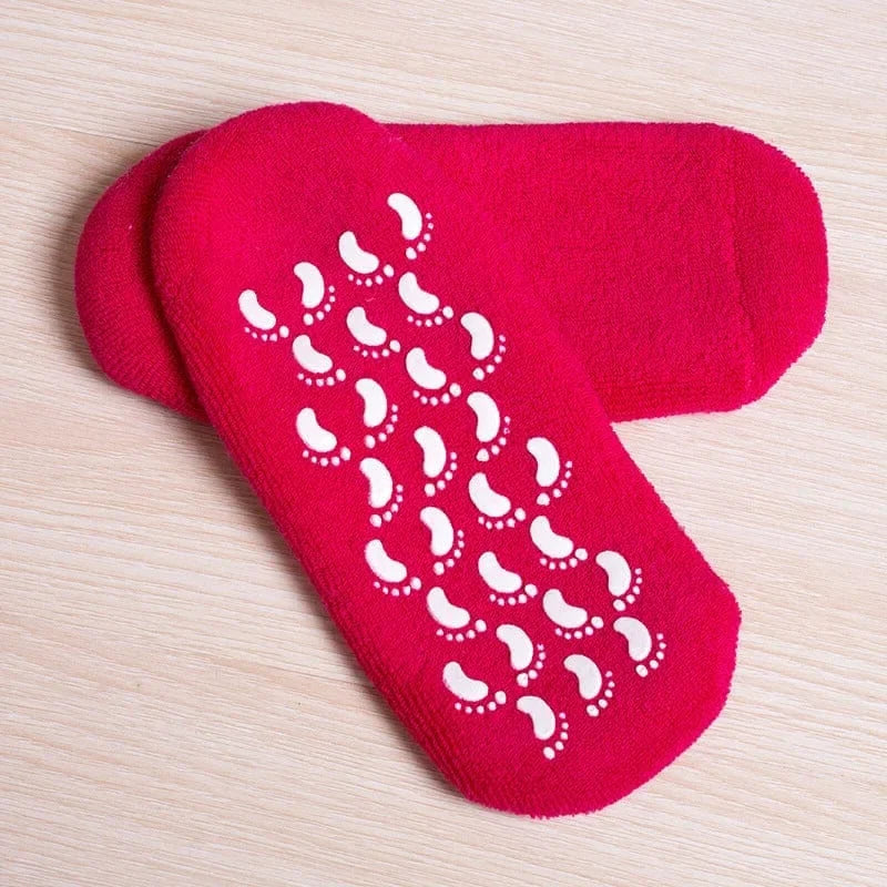 Moisturizing Socks | Vitamin E Gel Lining & Non-Slip Sole