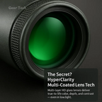 Monocular Telescope | HD Multi-Coated Glass & Smartphone Mount | Travel Size