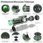 Monocular Telescope | HD Multi-Coated Glass & Smartphone Mount | Travel Size