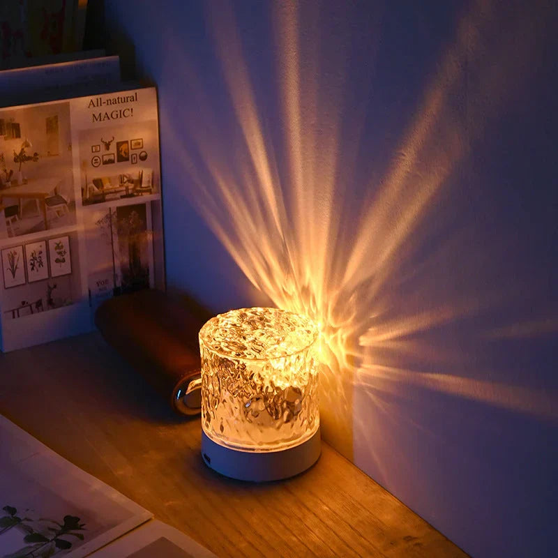 Mood Lamp | Water Wave Projection & 16-Color RGB | USB Powered