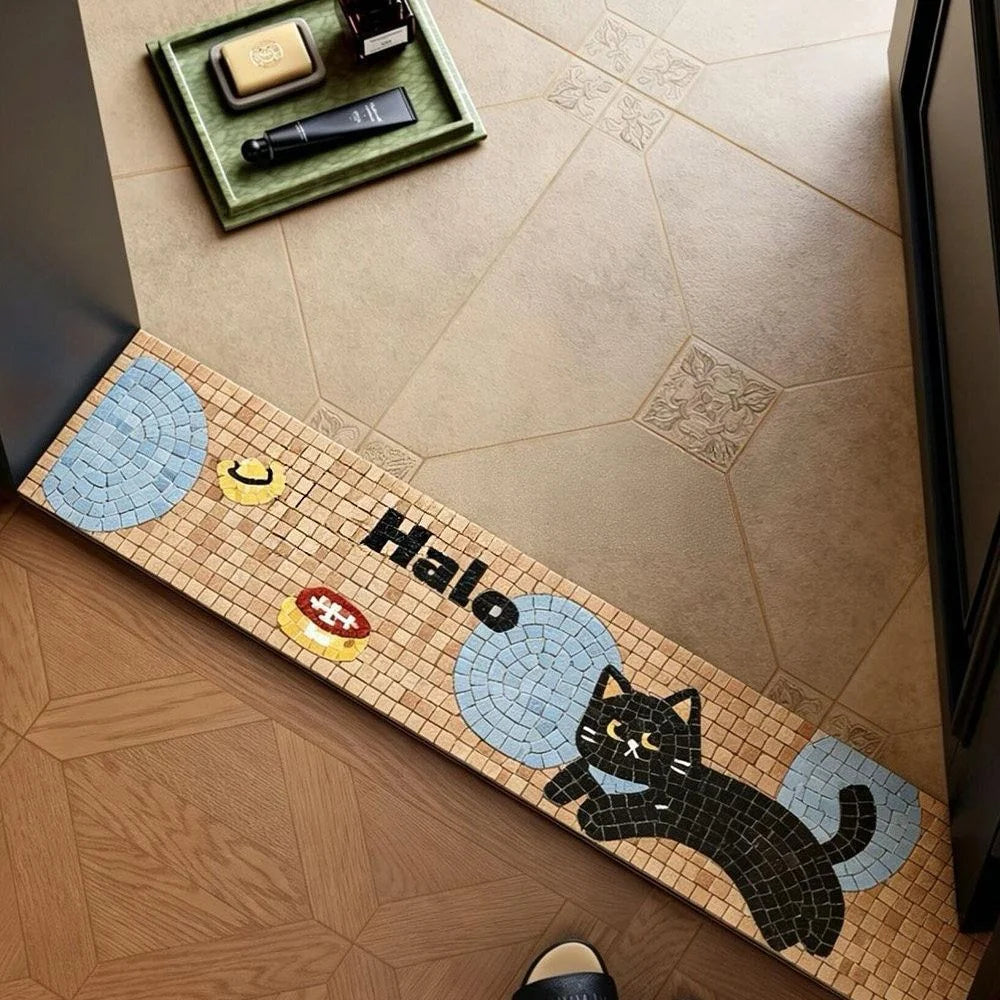 Mosaic Tile | Durable Ceramic & Intricate Aquatic Design | For Pool & Shower