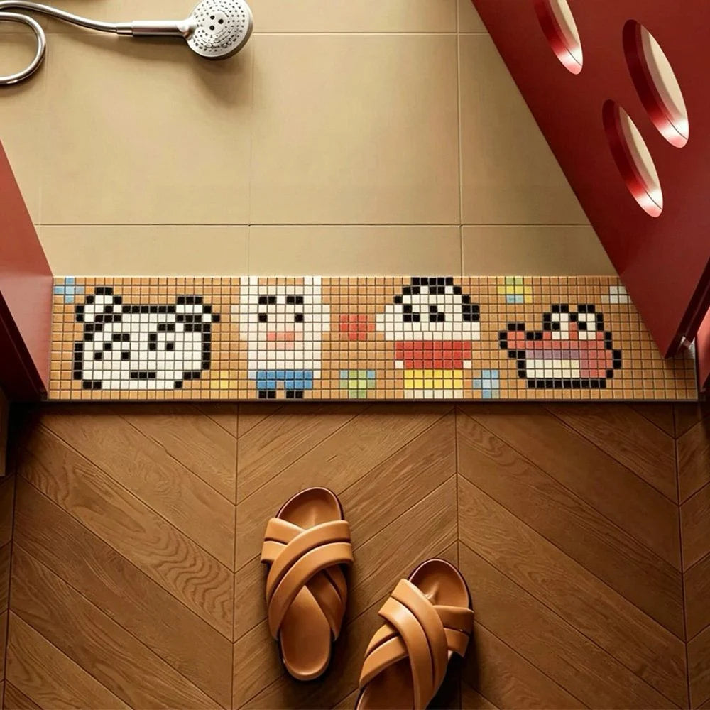 Mosaic Tile | Durable Ceramic & Intricate Aquatic Design | For Pool & Shower