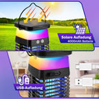 Mosquito Trap | UV LED & High-Voltage Grid | Solar & USB-C Rechargeable