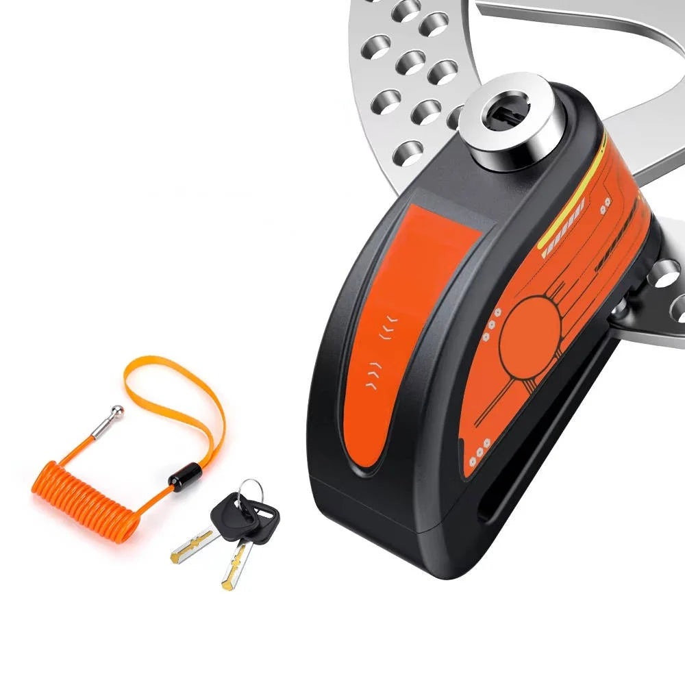 Motorcycle Disc Lock Alarm | 120dB Motion-Activated & IP67 Waterproof | 6-Month Battery Life