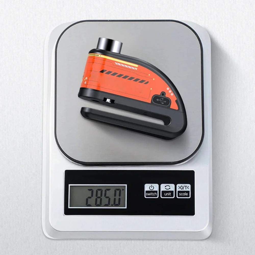 Motorcycle Disc Lock Alarm | 120dB Motion-Activated & IP67 Waterproof | 6-Month Battery Life