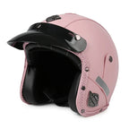Motorcycle Helmet | Retro 3/4 Open-Face & PU Leather