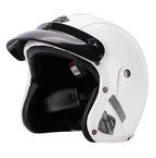 Motorcycle Helmet | Retro 3/4 Open-Face & PU Leather