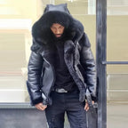 Motorcycle Jacket | Water-Resistant Faux Leather & Anti-Theft Pockets