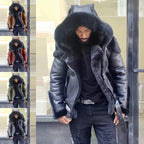 Motorcycle Jacket | Water-Resistant Faux Leather & Anti-Theft Pockets