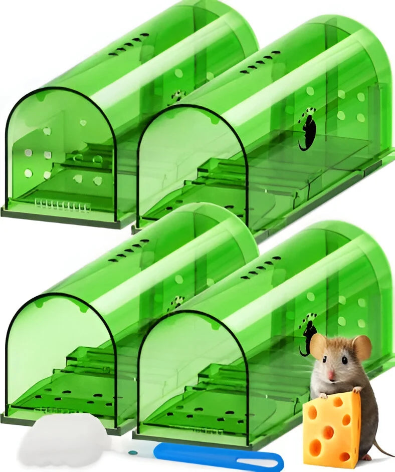 Mouse Trap | Humane Live-Catch & No-Touch Release | 4-Pack