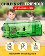 Mouse Trap | Humane Live-Catch & No-Touch Release | 4-Pack