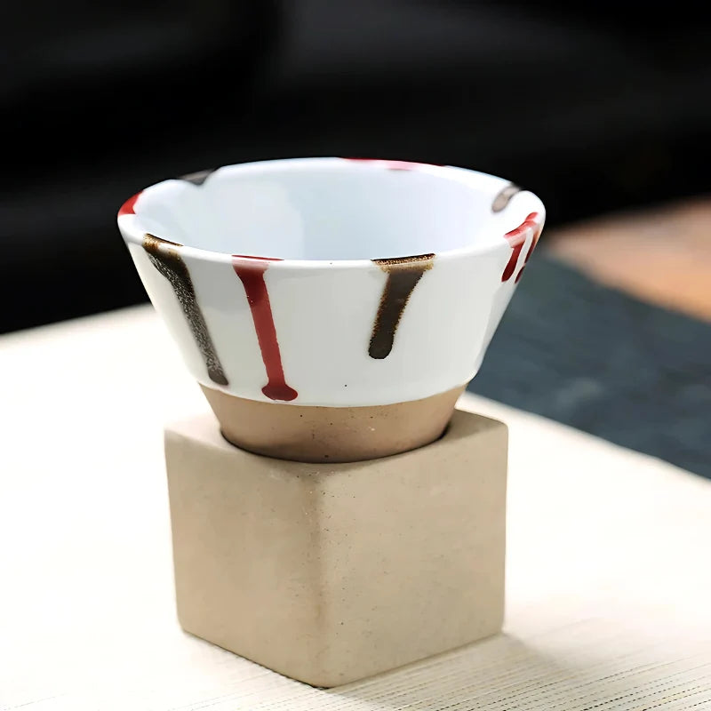 Mug Set | Ceramic Artful Glaze & Refined Rim | 2-Piece