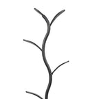 Mug Tree Stand | Powder-Coated Iron & Wooden Base | Holds 5 Mugs