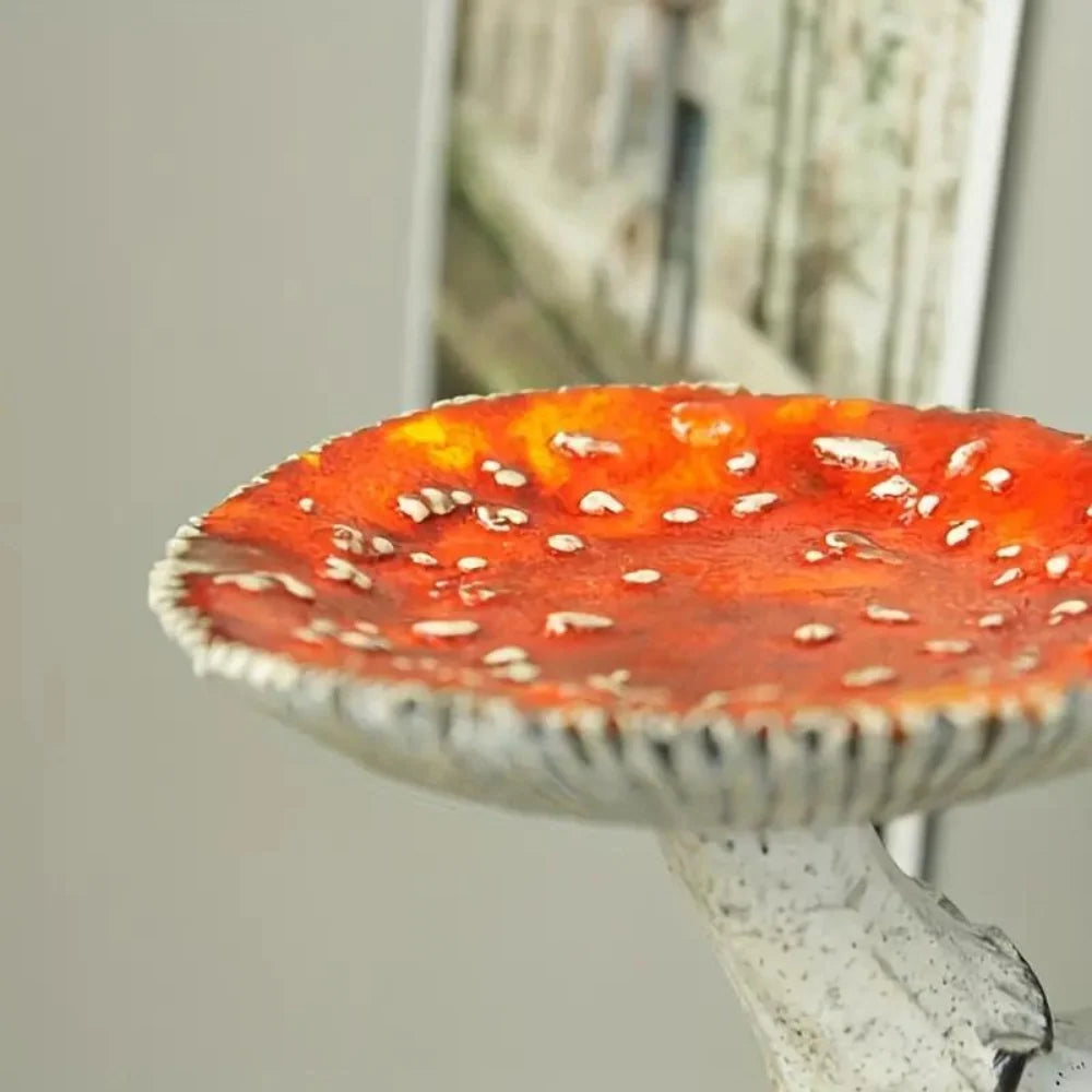 Mushroom Wall Shelf | Floating Resin Design | Supports 3 kg