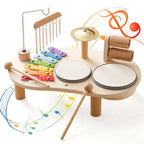 Music Station | Multi-Instrument Natural Wood & Non-Toxic Paint