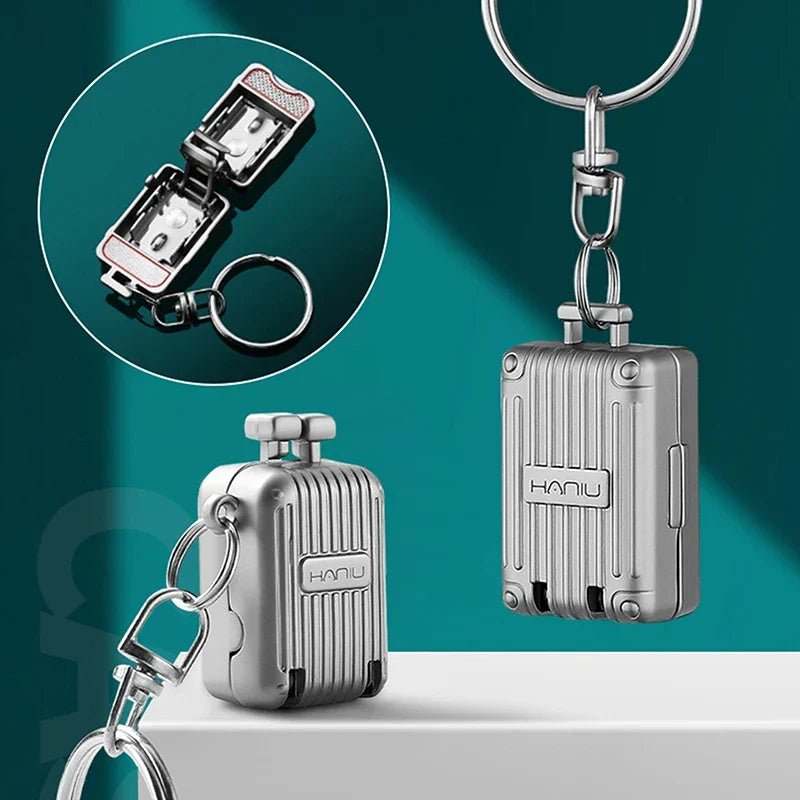 Nail Clipper | Stainless Steel Foldable & Rotating | Keychain