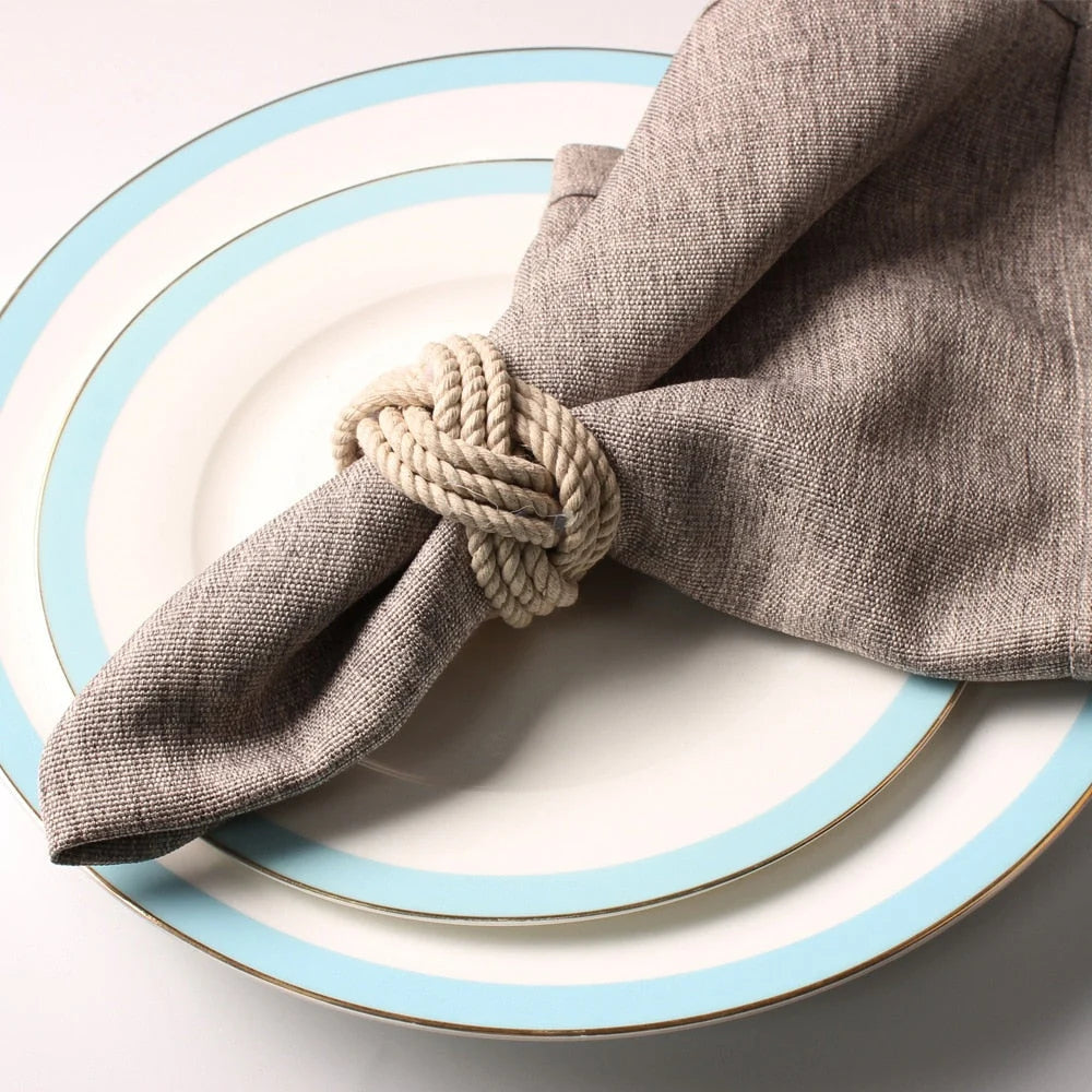 Napkin Rings | Handwoven Jute & Eco-Friendly | Set of 10