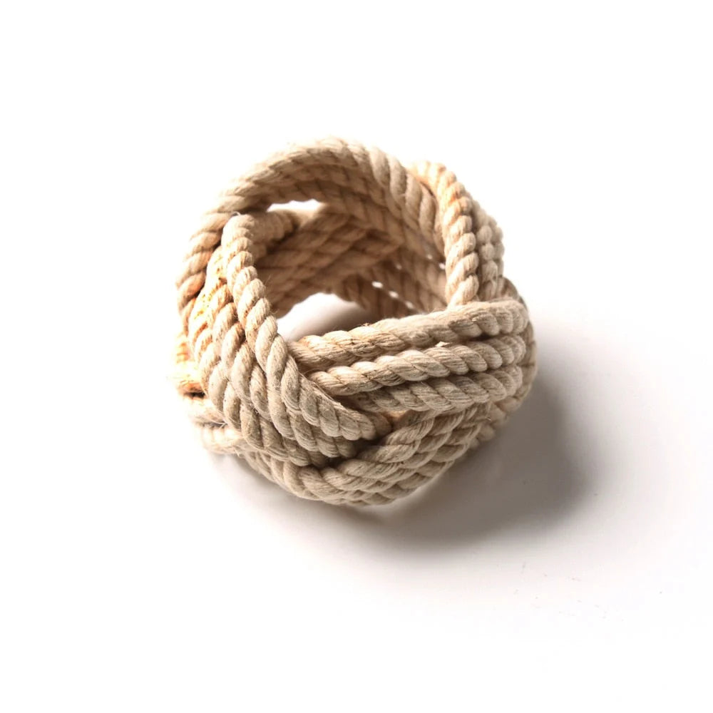Napkin Rings | Handwoven Jute & Eco-Friendly | Set of 10