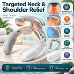 Neck & Shoulder Massager | Vibration & Heat | Portable