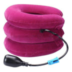 Neck Traction Collar | Three-Layer Stackable & Hand-Pump Inflation