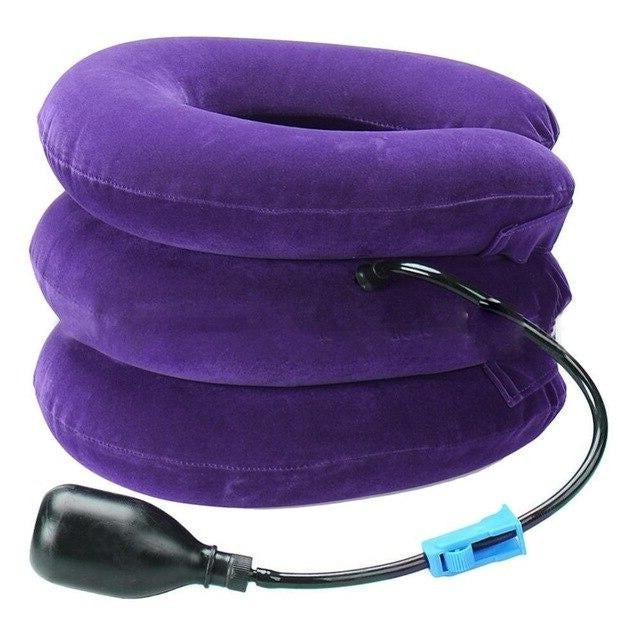 Neck Traction Collar | Three-Layer Stackable & Hand-Pump Inflation