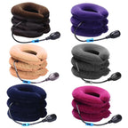 Neck Traction Collar | Three-Layer Stackable & Hand-Pump Inflation