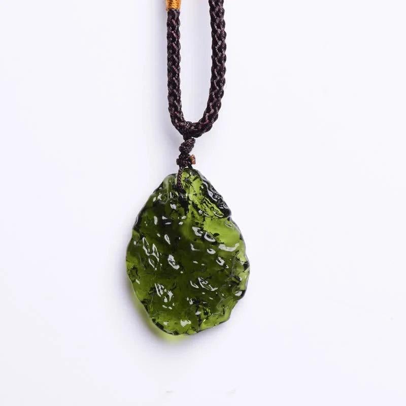 Necklace | Natural Moldavite Crystal & Adjustable Chain