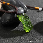 Necklace | Natural Moldavite Crystal & Adjustable Chain