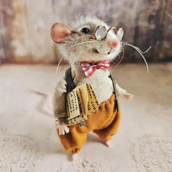 Needle Felting Kit | Wool Mouse Design | Beginner-Friendly
