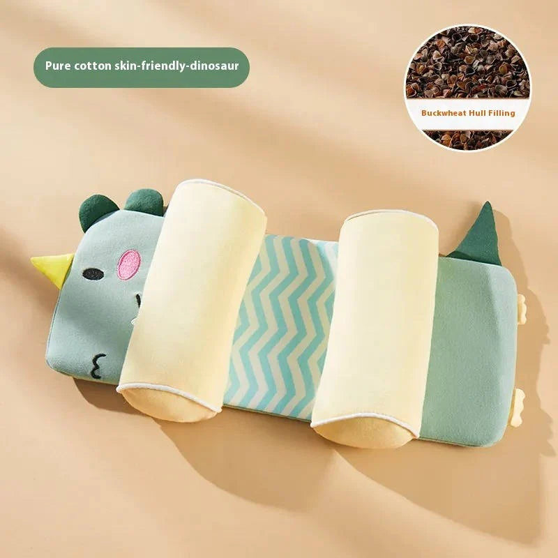 Newborn Head Pillow | Adjustable Width & Breathable Mesh | Buckwheat Core