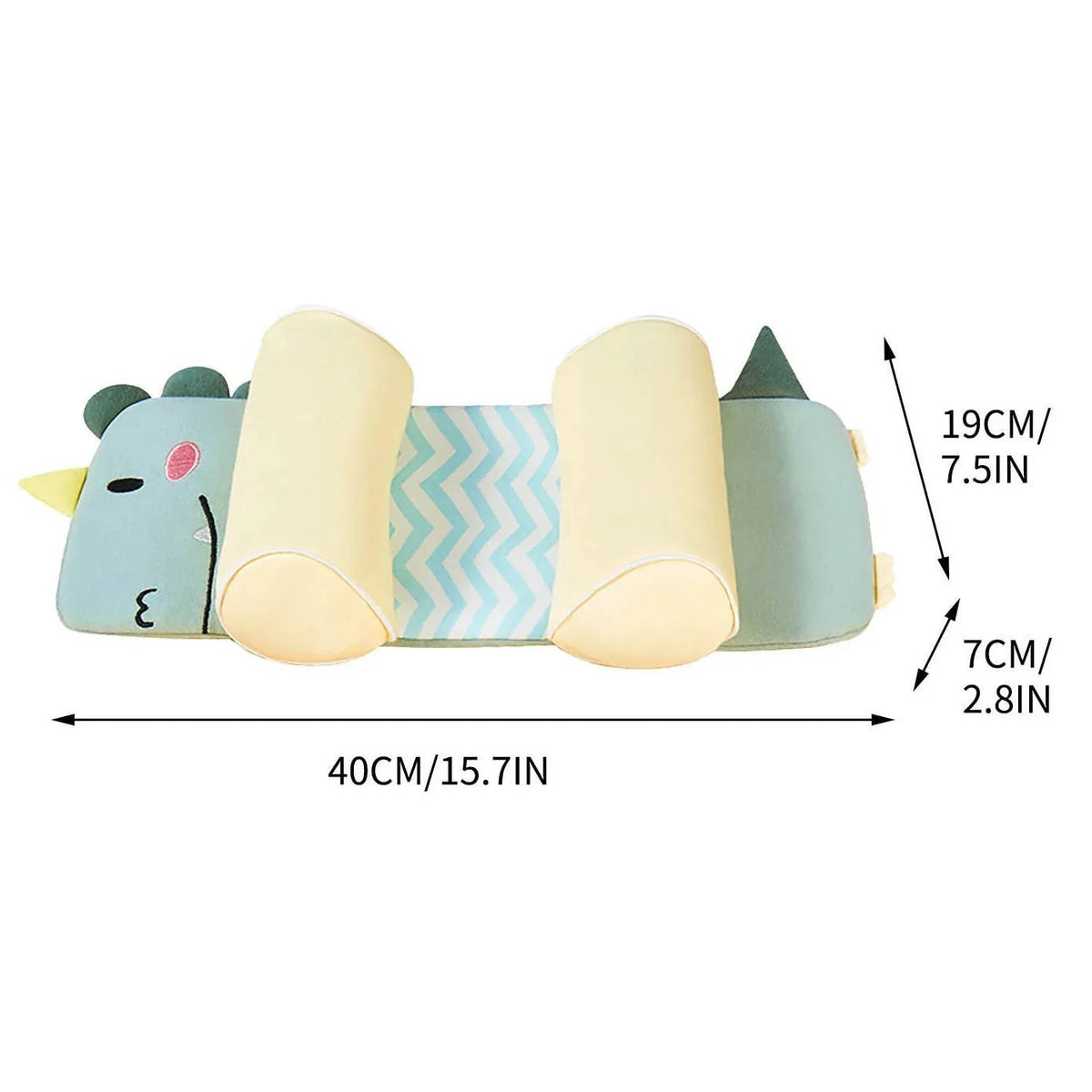 Newborn Head Pillow | Adjustable Width & Breathable Mesh | Buckwheat Core
