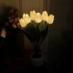 Night Lamp | Realistic Tulip LED & USB Rechargeable | 3 Or 6 Flowers