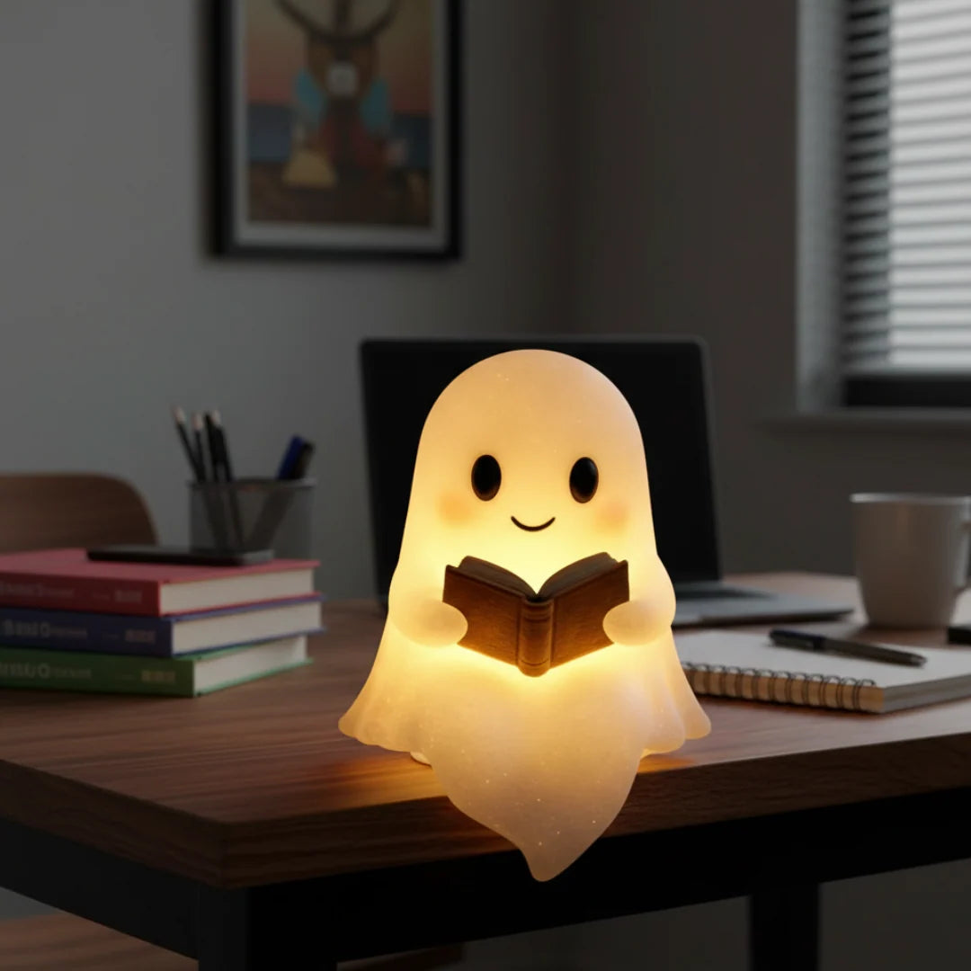 Night Light | Cute Ghost Design & Warm Soft Glow