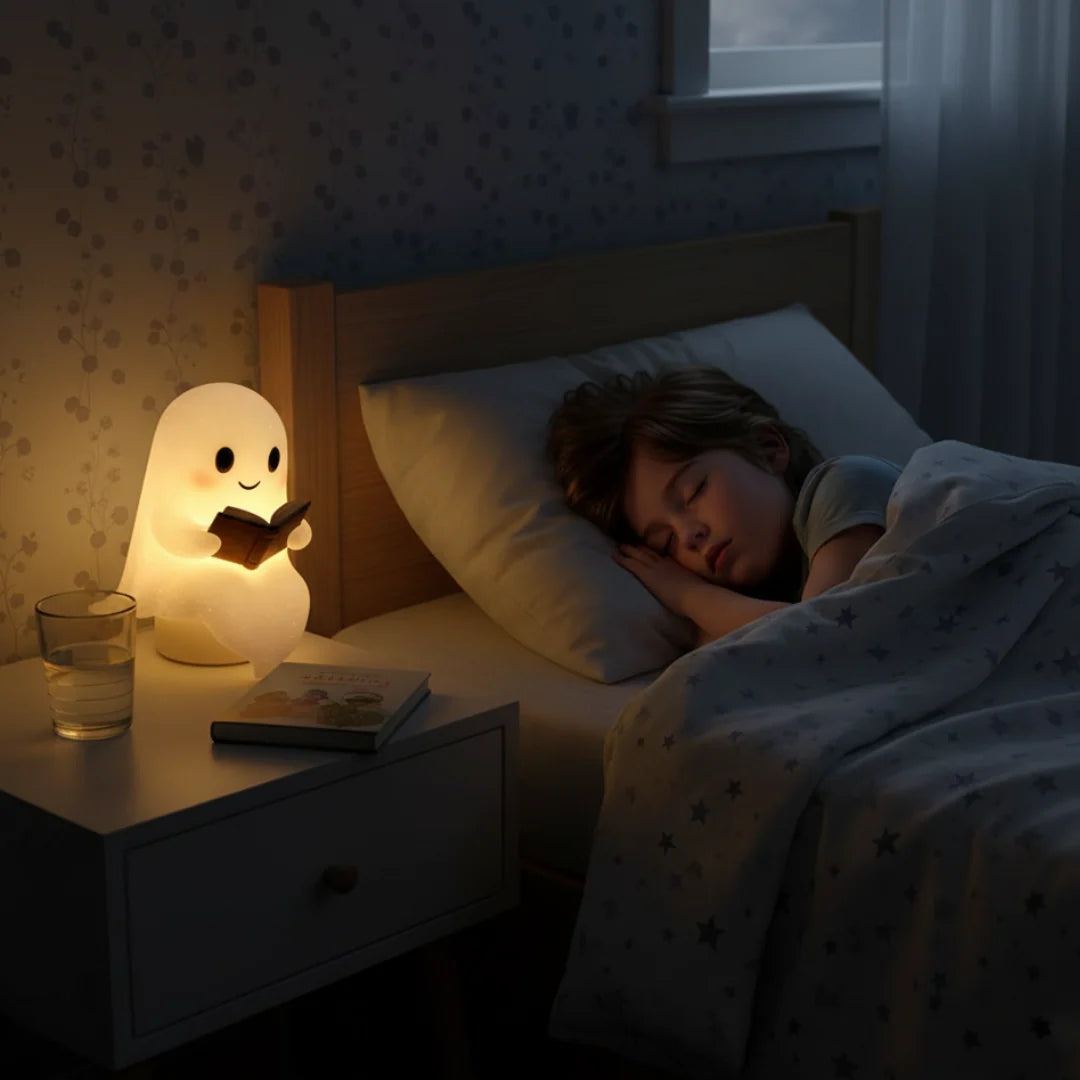 Night Light | Cute Ghost Design & Warm Soft Glow