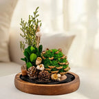 Night Light | Handmade Dried Flowers & Glass Dome | Battery-Powered