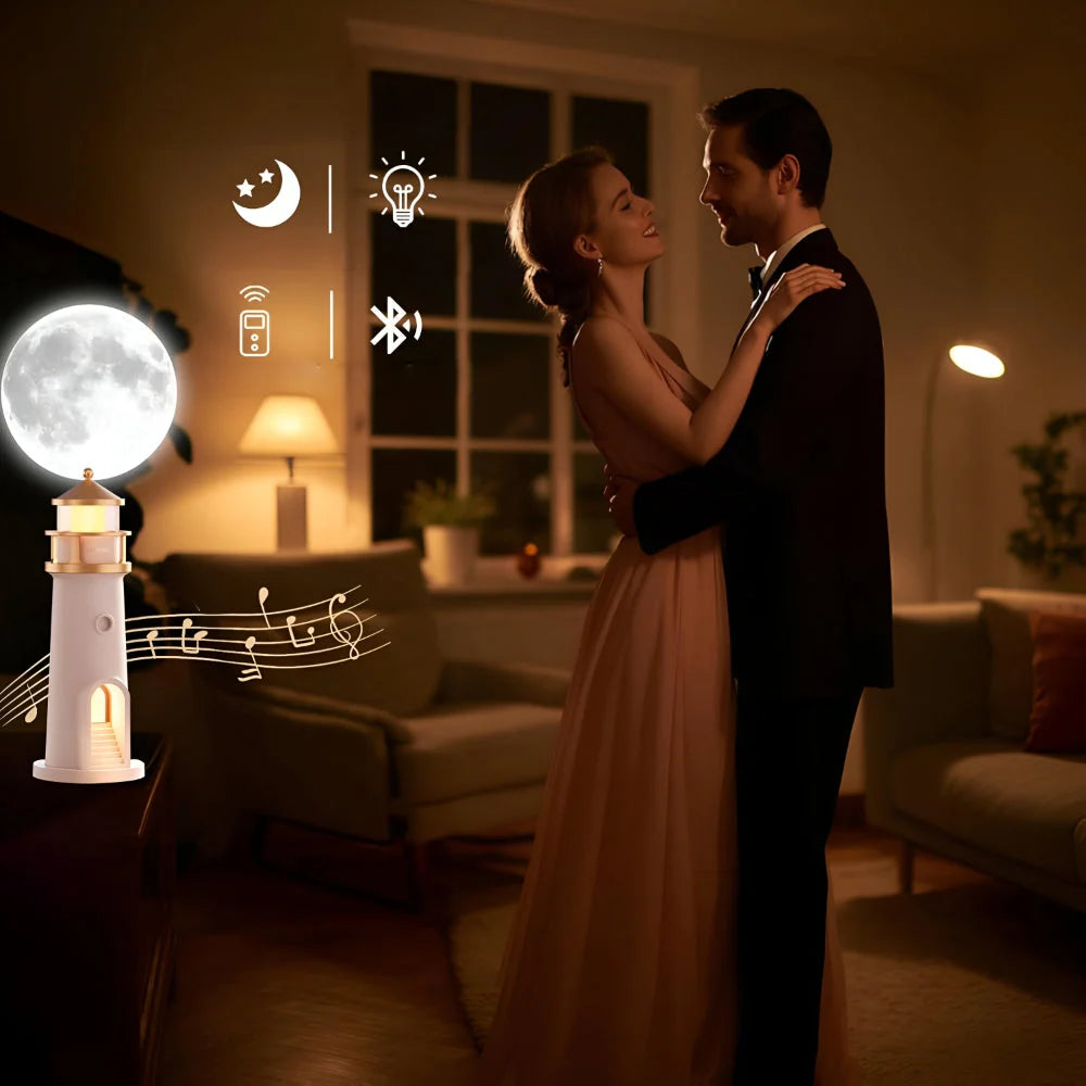 Night Light Projection Lamp | Remote, Bluetooth & Motion Sensor | Up To 16 Hours