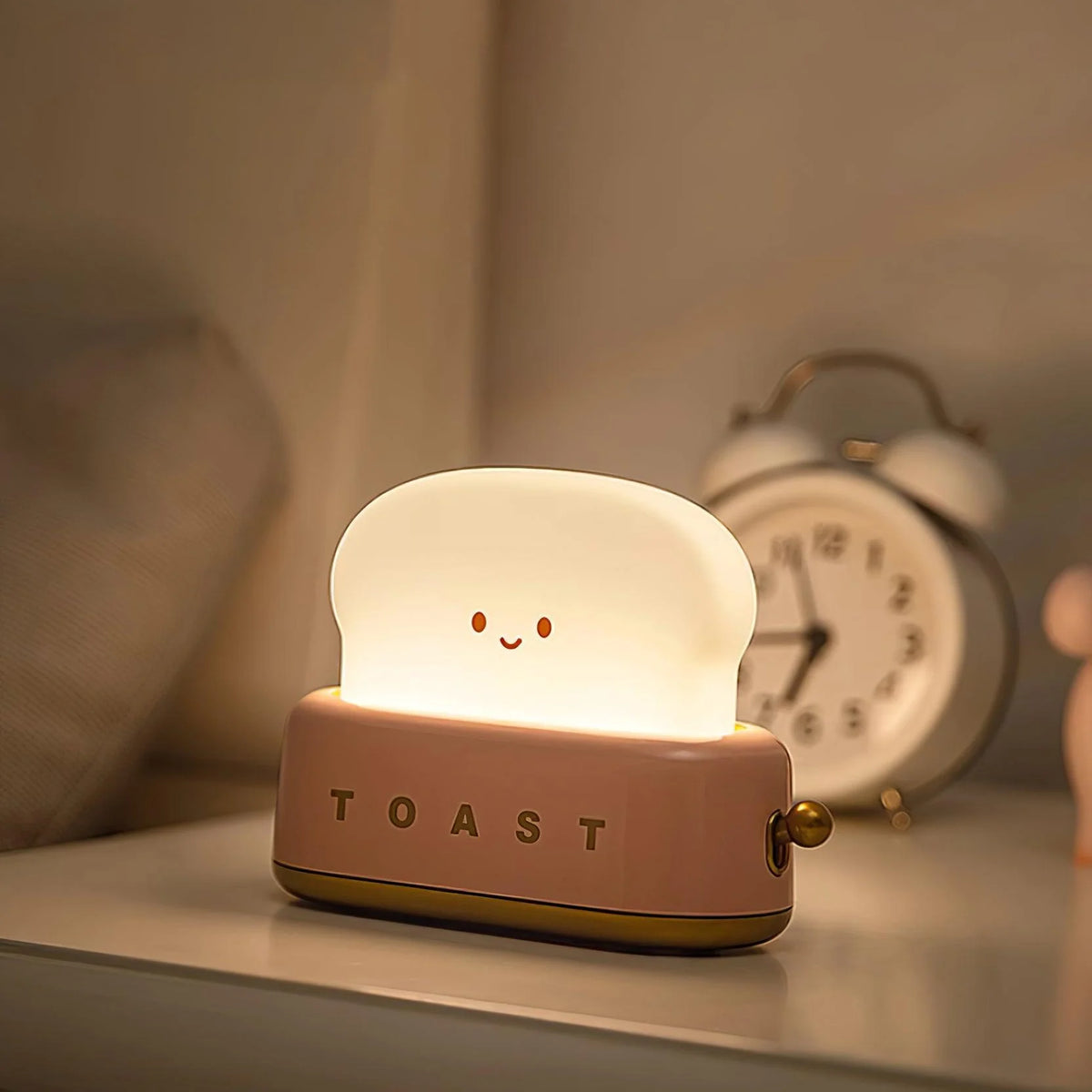 Night Light | Toaster-Shaped Warm 3000K LED & Adjustable Brightness