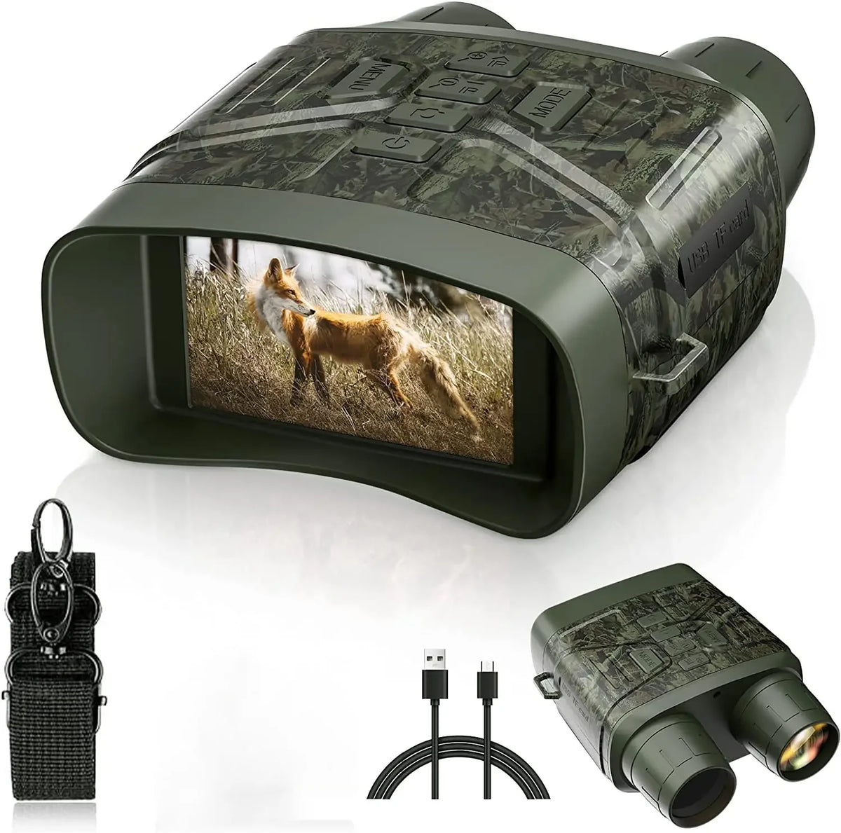 Night Vision Binoculars | 5x Magnification & 4K Recording