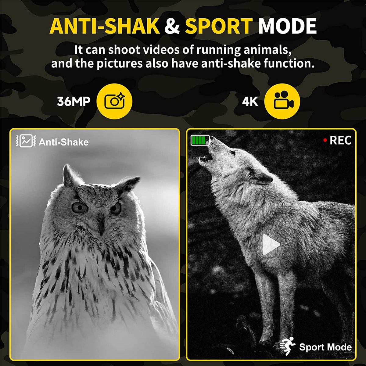 Night Vision Binoculars | 5x Magnification & 4K Recording