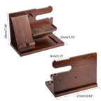 Nightstand Docking Station | Solid Wood All-In-One Organizer | 27 x 15 x 19 cm