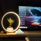 Nightstand Lamp | Dimmable LED Halo Ring