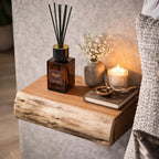 Nightstand Set | Floating Acacia Wood | Set of 2