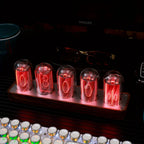 Nixie Clock | Walnut Finish & Wi‑Fi Time Sync