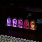 Nixie Clock | Walnut Finish & Wi‑Fi Time Sync