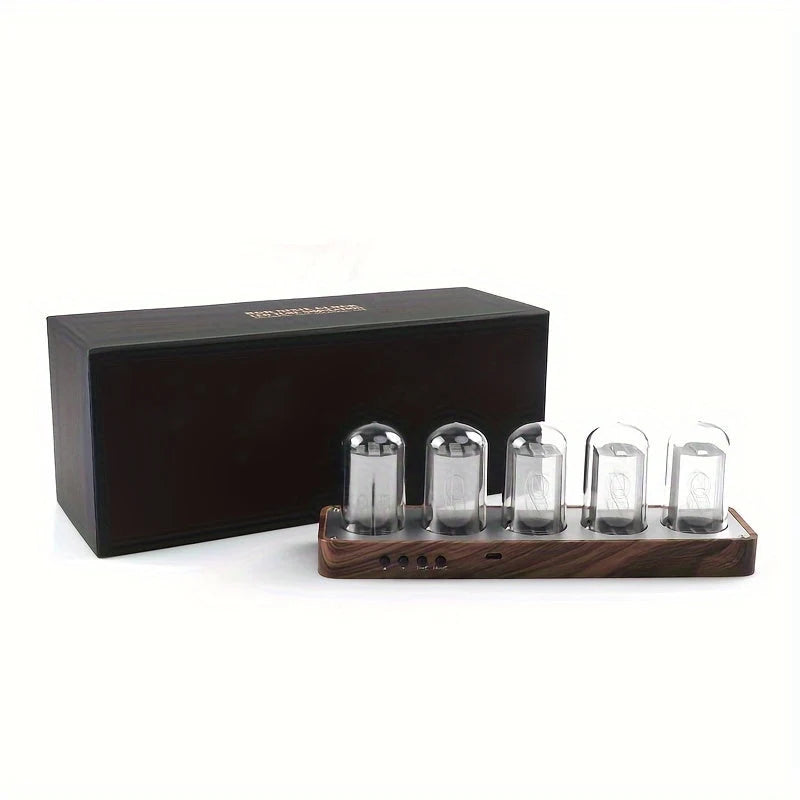 Nixie Clock | Walnut Finish & Wi‑Fi Time Sync
