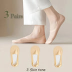 No-Show Socks | Thin & Breathable | Silicone Non-Slip Grip