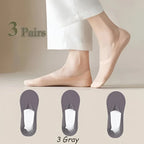 No-Show Socks | Thin & Breathable | Silicone Non-Slip Grip